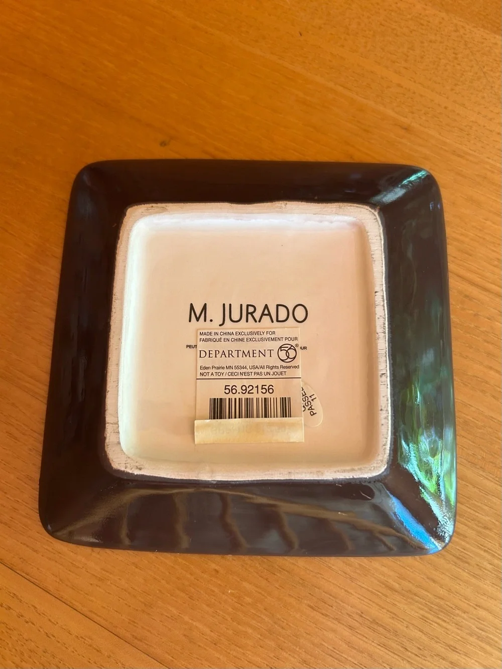 Department 56 Brown Turkey 🦃 Square Plate